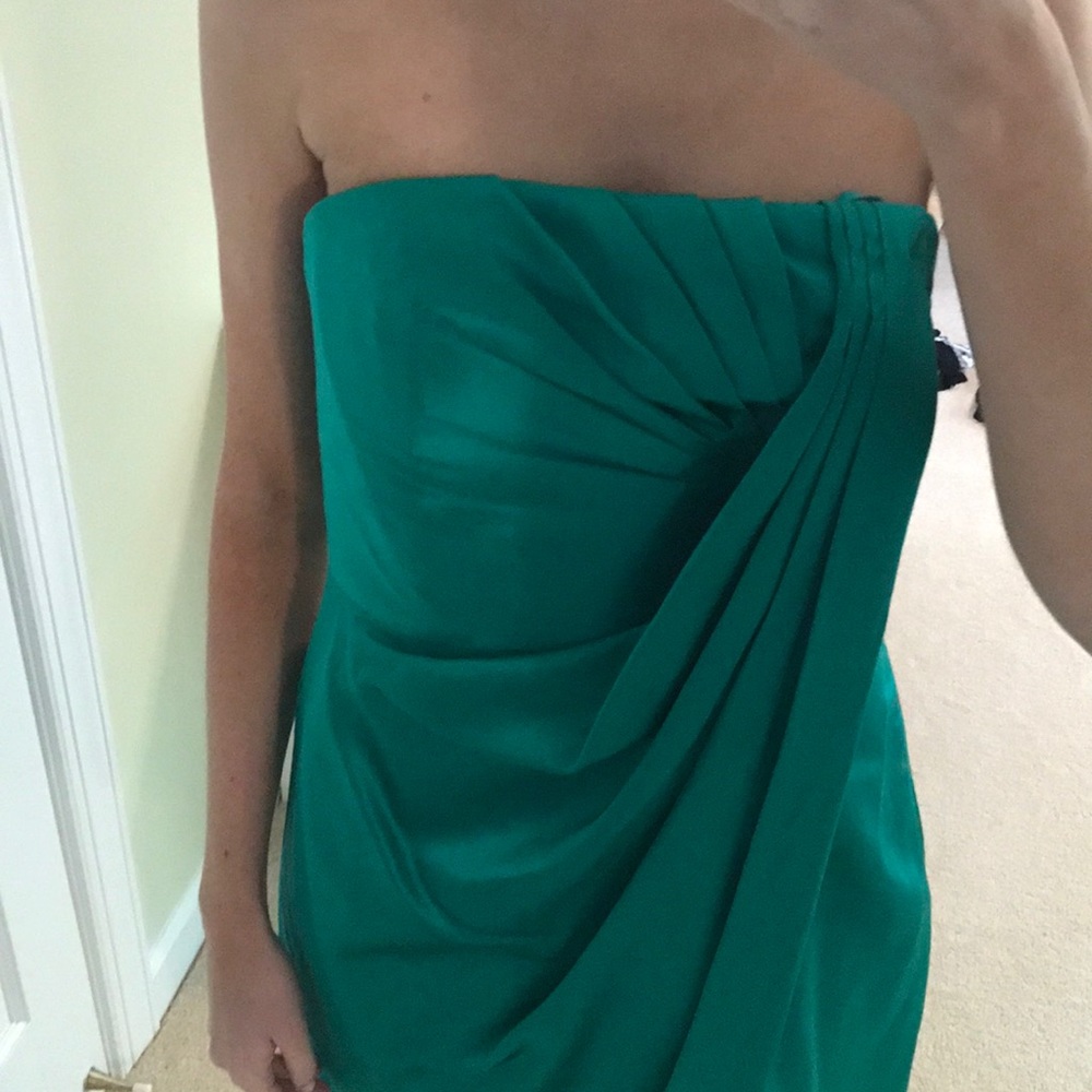 Emerald green formal dress